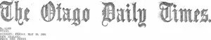 Masthead (Otago Daily Times 20-5-1910)