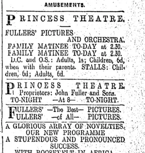 Page 1 Advertisements Column 8 (Otago Daily Times 25-6-1910)