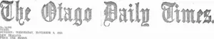 Masthead (Otago Daily Times 9-11-1910)