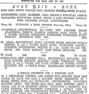 Page 8 Advertisements Column 4 (Otago Daily Times 20-12-1910)