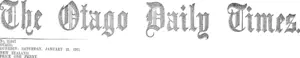 Masthead (Otago Daily Times 21-1-1911)
