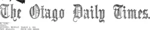 Masthead (Otago Daily Times 6-3-1911)