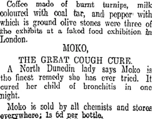Page 8 Advertisements Column 2 (Otago Daily Times 11-3-1911)