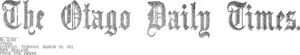 Masthead (Otago Daily Times 28-3-1911)