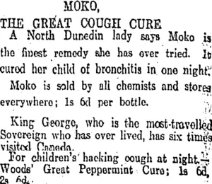 Page 7 Advertisements Column 8 (Otago Daily Times 8-6-1911)