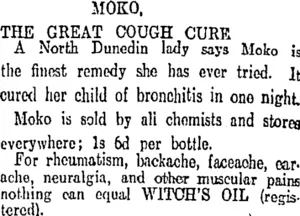 Page 7 Advertisements Column 2 (Otago Daily Times 17-6-1911)