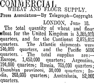 COMMERCIAL. (Otago Daily Times 20-6-1911)