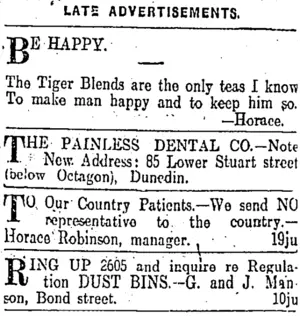 Page 6 Advertisements Column 2 (Otago Daily Times 10-7-1911)