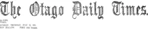 Masthead (Otago Daily Times 13-7-1911)