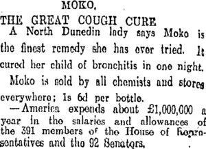 Page 7 Advertisements Column 3 (Otago Daily Times 31-8-1911)