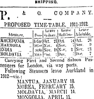 Page 1 Advertisements Column 1 (Otago Daily Times 13-10-1911)