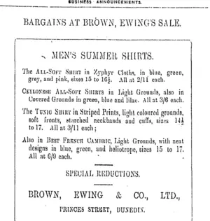 Page 8 Advertisements Column 3 (Otago Daily Times 2-2-1912)