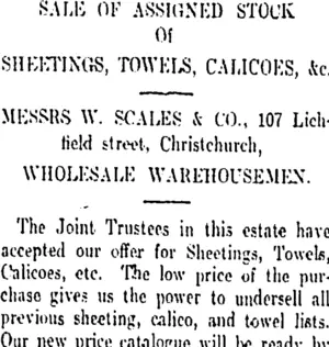 Page 5 Advertisements Column 3 (Otago Daily Times 30-4-1912)