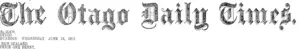 Masthead (Otago Daily Times 12-6-1912)