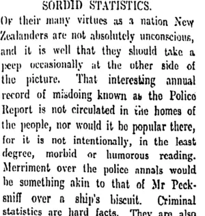 SORDID STATISTICS. (Otago Daily Times 15-8-1912)