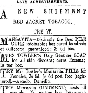 Page 7 Advertisements Column 6 (Otago Daily Times 26-2-1913)