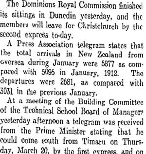 Untitled (Otago Daily Times 28-2-1913)