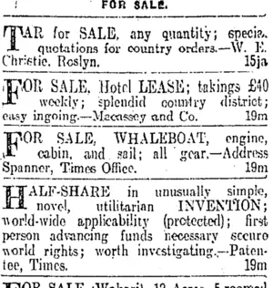 Page 7 Advertisements Column 5 (Otago Daily Times 19-3-1913)