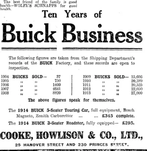 Page 5 Advertisements Column 2 (Otago Daily Times 7-5-1914)