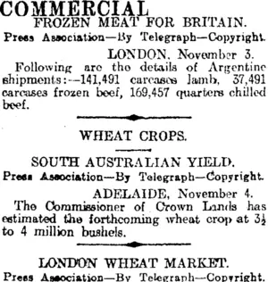 COMMERCIAL (Otago Daily Times 5-11-1914)