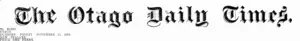 Masthead (Otago Daily Times 13-11-1914)