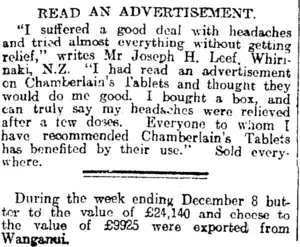Page 4 Advertisements Column 2 (Otago Daily Times 19-12-1914)