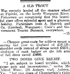 Page 8 Advertisements Column 5 (Otago Daily Times 6-1-1915)