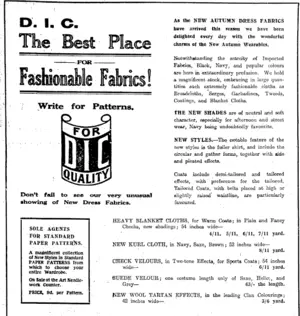 Page 2 Advertisements Column 1 (Otago Daily Times 26-3-1915)