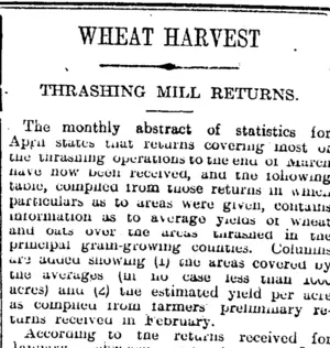 WHEAT HARVEST (Otago Daily Times 4-5-1915)