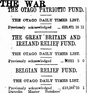 THE WAR (Otago Daily Times 21-5-1915)
