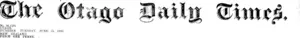 Masthead (Otago Daily Times 15-6-1915)