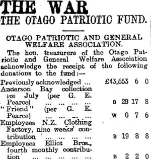 THE WAR (Otago Daily Times 2-8-1915)
