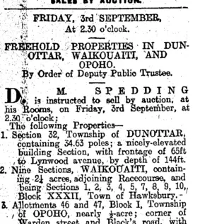 Page 10 Advertisements Column 1 (Otago Daily Times 2-9-1915)