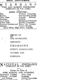 Page 4 Advertisements Column 1 (Otago Daily Times 14-9-1915)