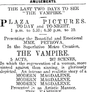 Page 1 Advertisements Column 6 (Otago Daily Times 12-5-1916)