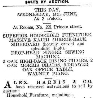Page 8 Advertisements Column 1 (Otago Daily Times 14-6-1916)