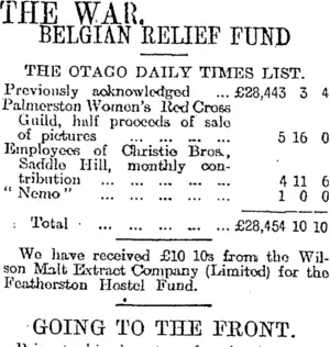 THE WAR. (Otago Daily Times 14-4-1917)