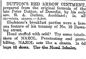 Page 5 Advertisements Column 4 (Otago Daily Times 10-7-1917)