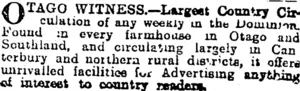 Page 3 Advertisements Column 5 (Otago Daily Times 11-7-1917)