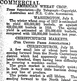 COMMERCIAL. (Otago Daily Times 11-7-1917)