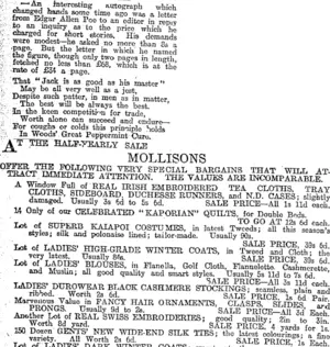 Page 4 Advertisements Column 1 (Otago Daily Times 11-7-1917)