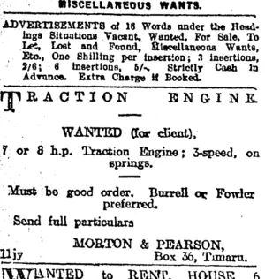 Page 6 Advertisements Column 1 (Otago Daily Times 11-7-1917)