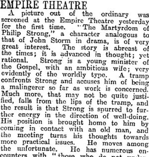 EMPIRE THEATRE (Otago Daily Times 11-7-1917)