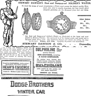 Page 7 Advertisements Column 1 (Otago Daily Times 17-8-1917)
