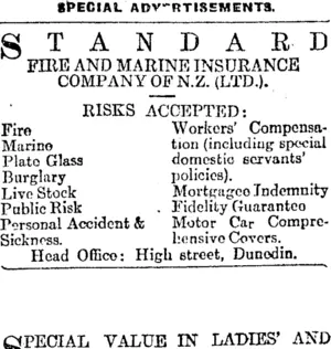 Page 4 Advertisements Column 3 (Otago Daily Times 4-10-1917)