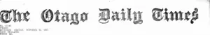 Masthead (Otago Daily Times 26-10-1917)