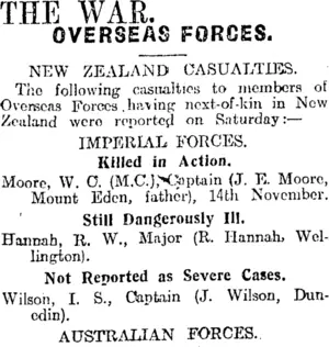 THE WAR. (Otago Daily Times 4-12-1917)