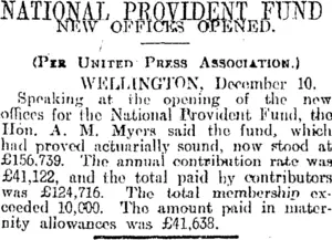 NATIONAL PROVIDENT FUND (Otago Daily Times 11-12-1917)