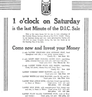 Page 2 Advertisements Column 1 (Otago Daily Times 22-2-1918)