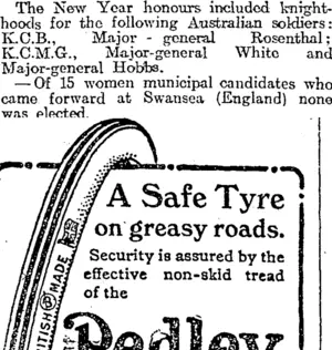 Page 6 Advertisements Column 4 (Otago Daily Times 15-1-1919)